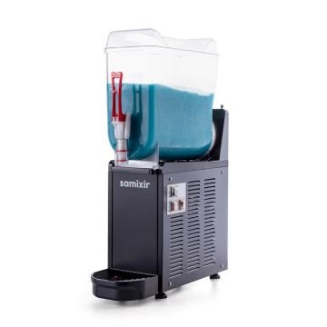 Samixir SLUSH12.B Mono Ice Slush Granita Milkshake ve Soğuk Meyve Suyu Dispenseri, 12 L, Siyah