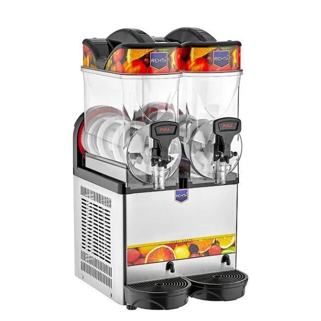 Remta ST26 Buzlaş Soğutucu Makinesi 2 Hazneli 12+12 L /  Ice Slush Machine