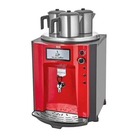 Remta DE10P Premium Jumbo Çay Makinesi, 3 Demlikli, 40 L, Elektrikli,