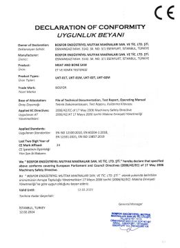 UKT-01T Et Kemik Testeresi