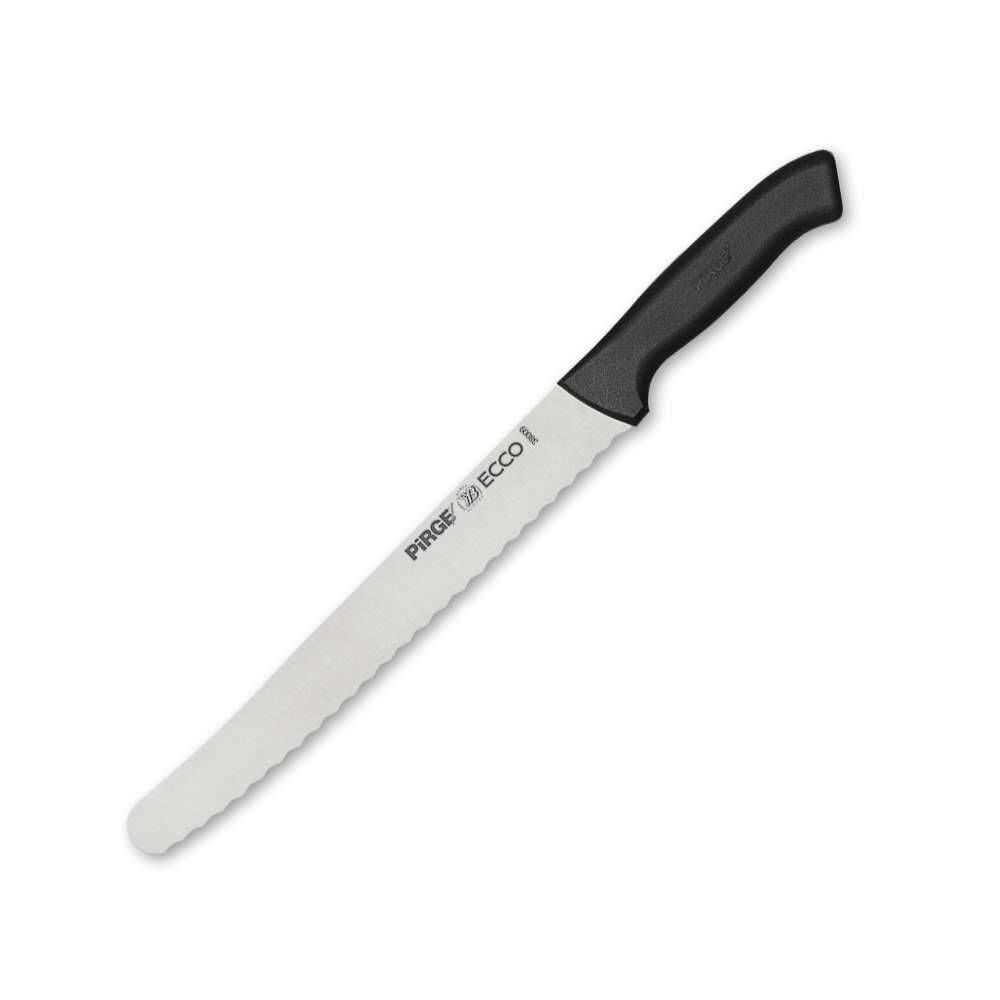 Pirge 38009 Ecco Ekmek Bıçağı Geniş Pro 22,5 cm / Bread Knife Pro Serrated 22,5 cm Black