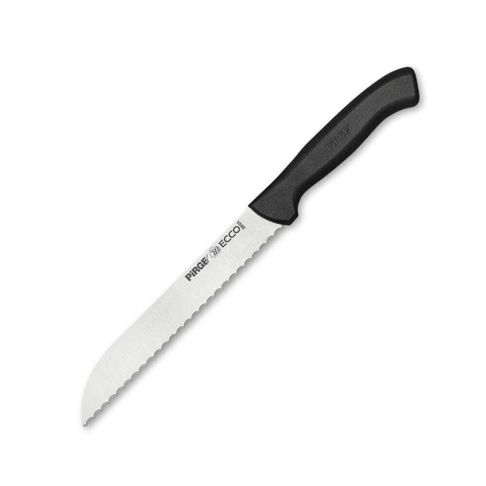 Pirge 38024 Ecco Ekmek Bıçağı Pro 17,5 cm / Bread  Knife 12 cm Black