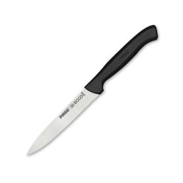 Pirge 38049 Ecco Sebze Bıçağı Dişli 12 cm  / Utility Knife Serrated 12 cm Black