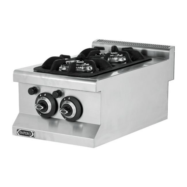 Empero 2 Brülörlü Çift Yanışlı Ocak, 400x635x285 mm, Doğalgazlı EMP.6KG010