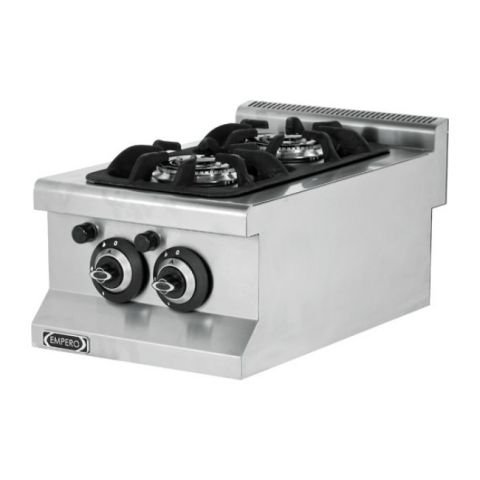 Empero 2 Brülörlü Çift Yanışlı Ocak, 400x635x285 mm, Doğalgazlı EMP.6KG010